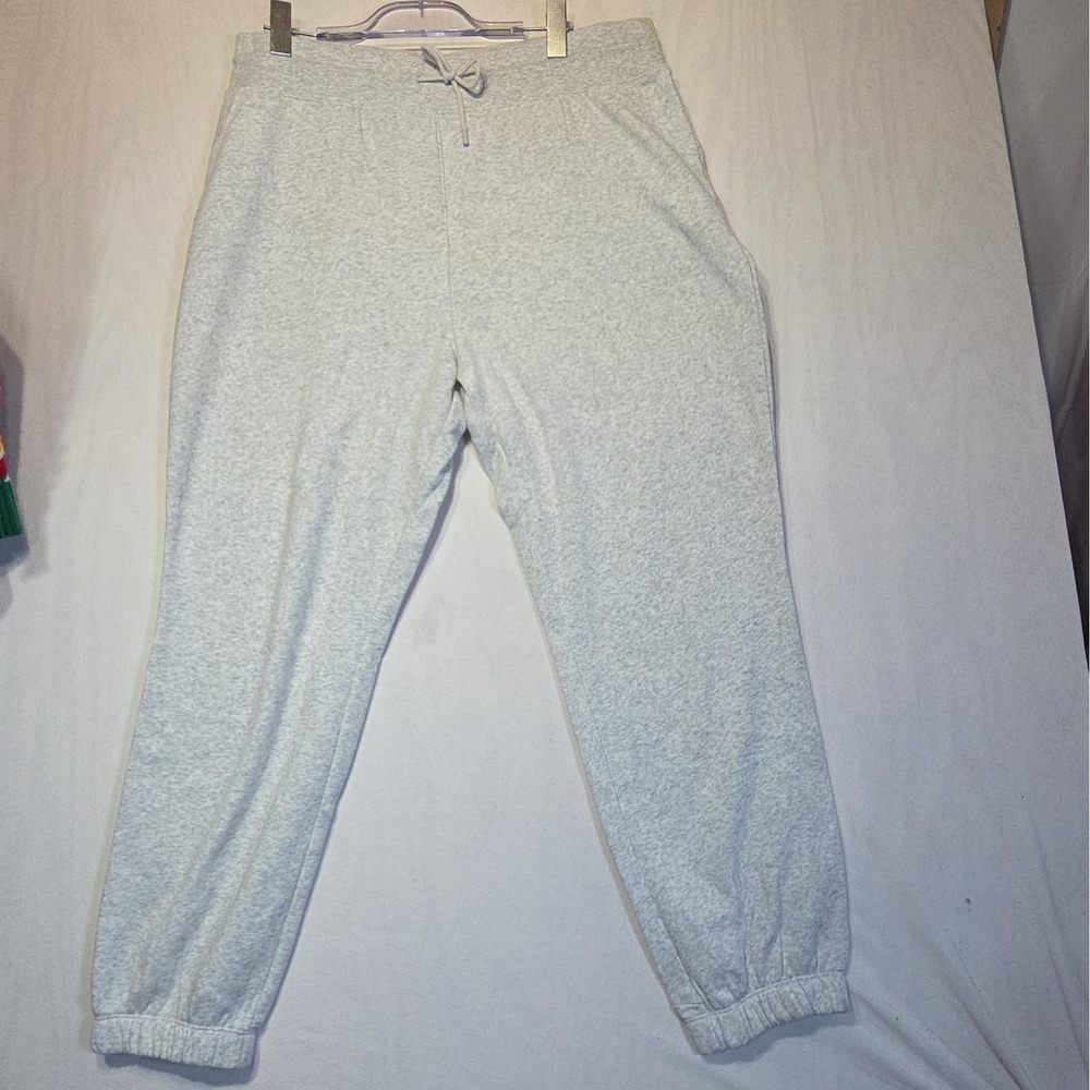 All in Motion Women's XXL High Rise Jogger Pants Heather Gray Pockets NWT